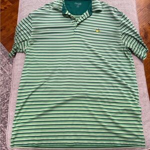Striped Green Masters Polo Shirt